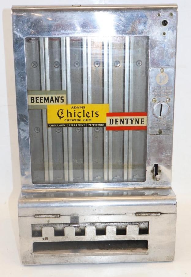 Chiclets, Dentyne And Beeman's 1 Cent Countertop Dispensing Machine (1 of 4)