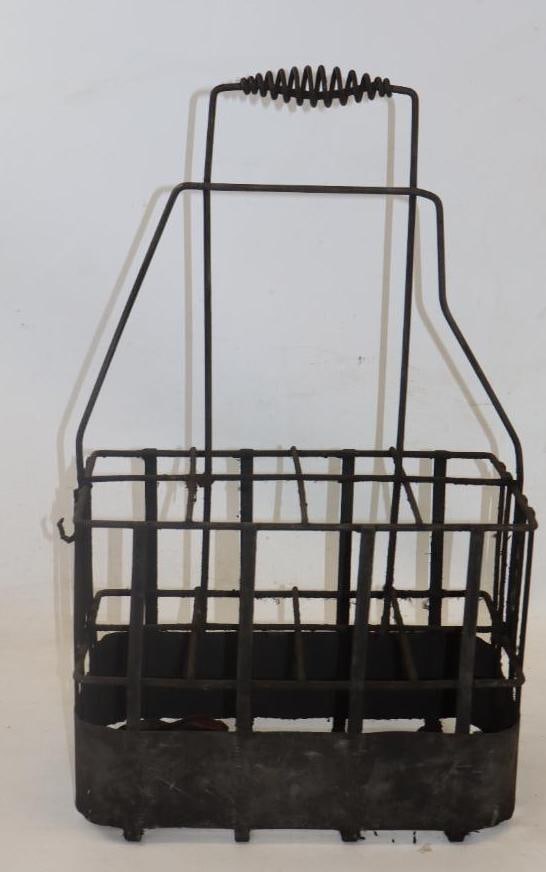Carrying Rack For Eight Tall Glass Qt Oil Bottles: 12.50" x 6.50" x 21"