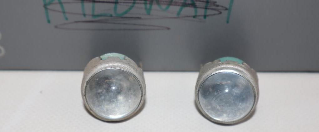 Group of 24 Glass Cat Eye Reflectors: .75" diameter each