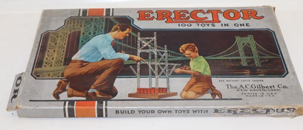 1935 Gilbert Erector Set Complete In Cardboard Box (1 of 5)