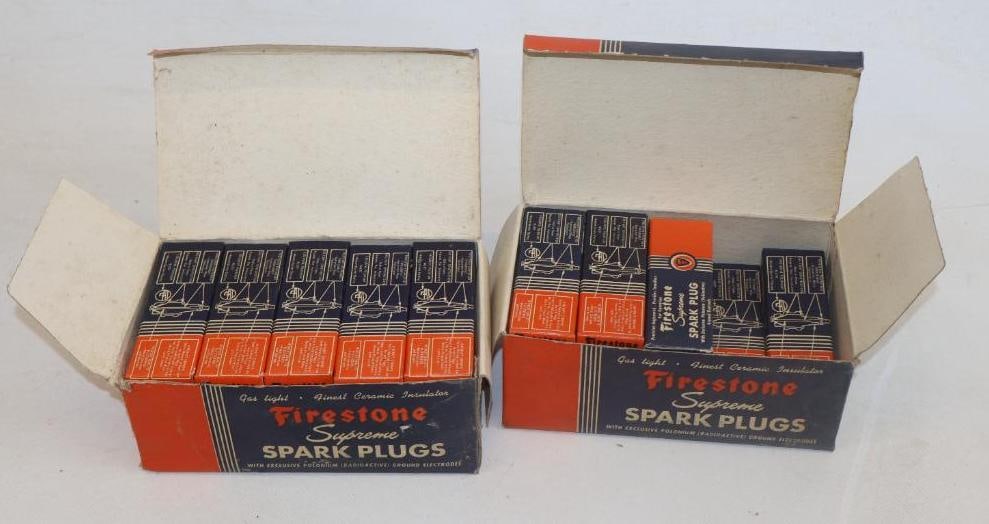 Firestone Supreme Sparks And Boxes: 7" x 4" x 3" each 1 box Complete w/ 10 other with 8