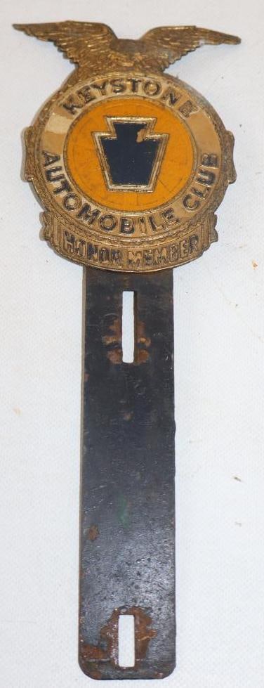Keystone Automobile Club Honor Member License Plate Topper: 11.50" x 4.25"