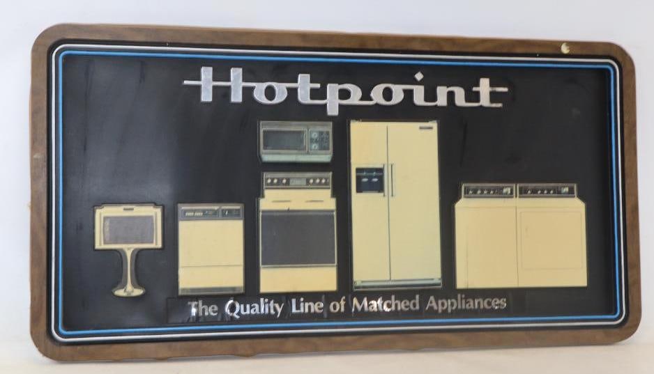 Hotpoint The Quality Line Of Matched Appliances Embossed Retail Sign (1 of 6)