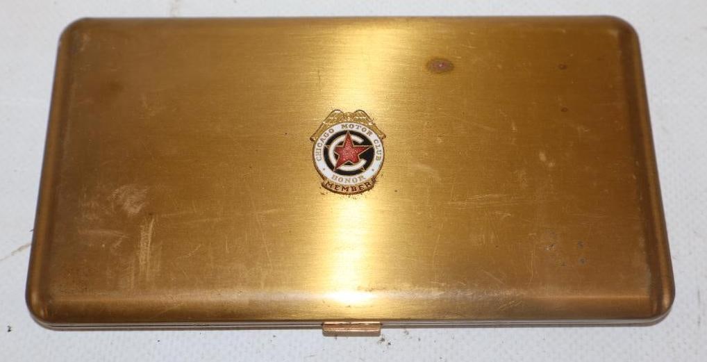 Chicago Motor Club Honor Member Cloisonne And Brass Cigarette Holder (1 of 3)