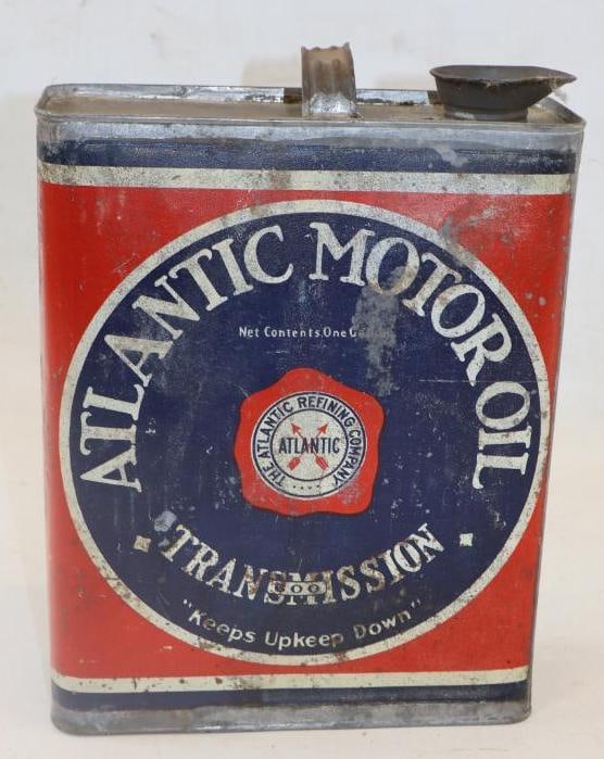 Atlantic Motor Oil Transmission Slim 1 Gallon Can (1 of 2)