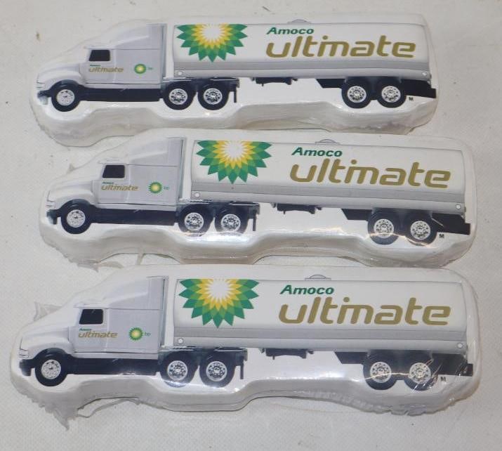 Group of 3 Amoco Ultimate BP T Shirt Give A Ways In Original Packaging: 8.50" x 2.50" x 1" each