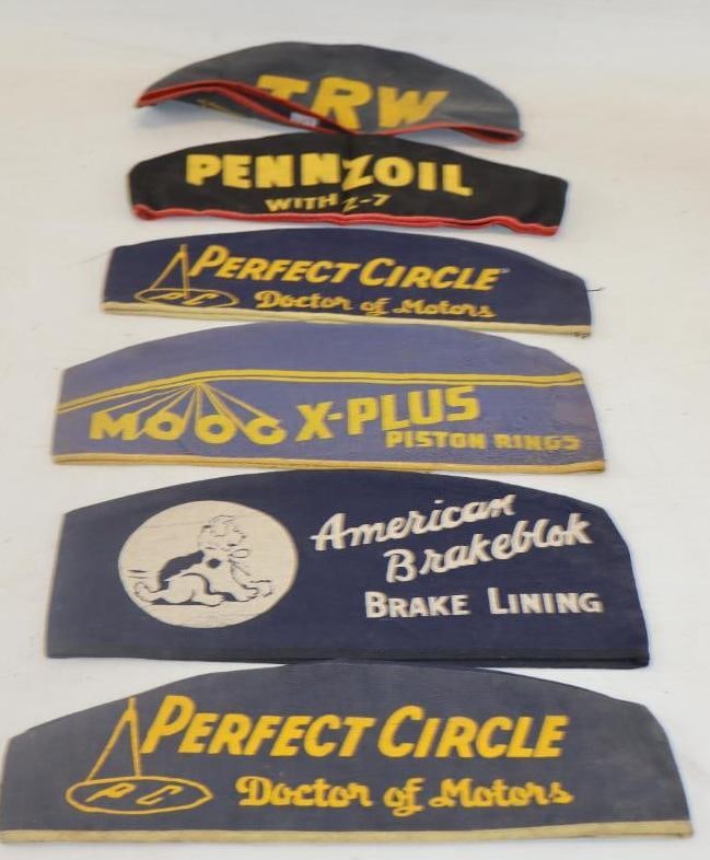 Group of 6 Grease Monkey Advertising Gas Station Caps (1 of 5)