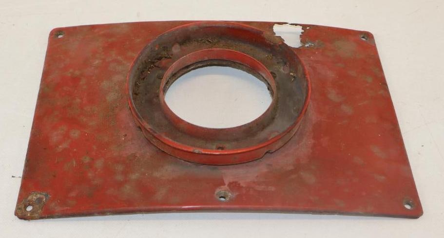Porcelain Gas Pump Top Globe Holder: 14" x 9.75" x 2"
