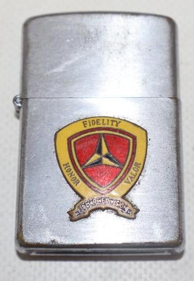 Cloisonne Honor Fidelity Valor Zippo Style Super Ace Advertising Lighter: 1.50" x 2.25"
