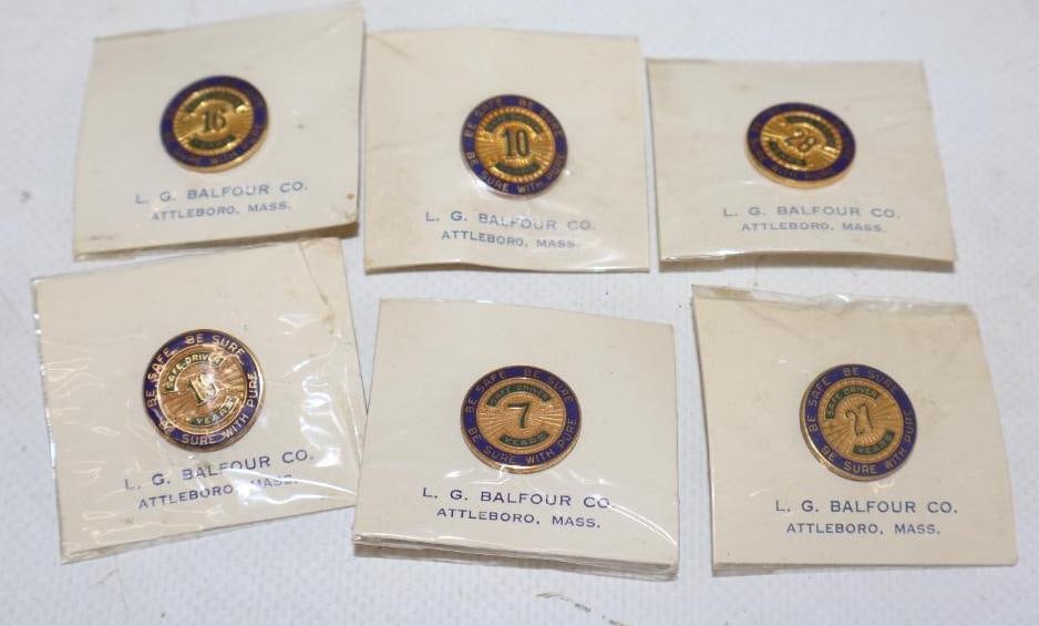 Group of 6 Be Sure With Pure Safe Driver Hat Pins (1 of 4)