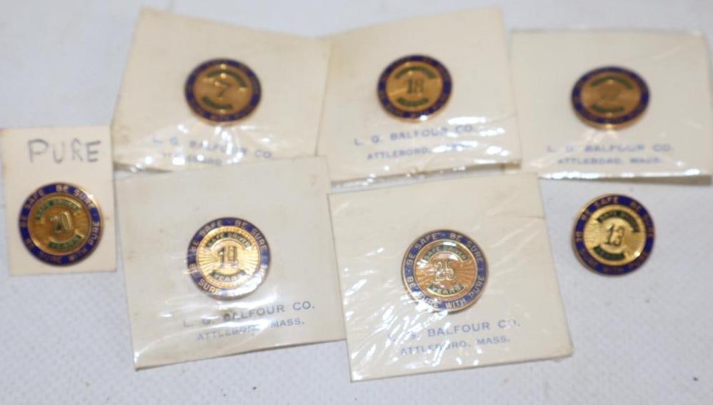 Group of 7 Be Sure With Pure Safe Driver Hat Pins (1 of 4)