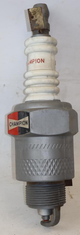 Champion Spark Plug Plastic Wall Mount Advertising Display Sign (1 of 3)