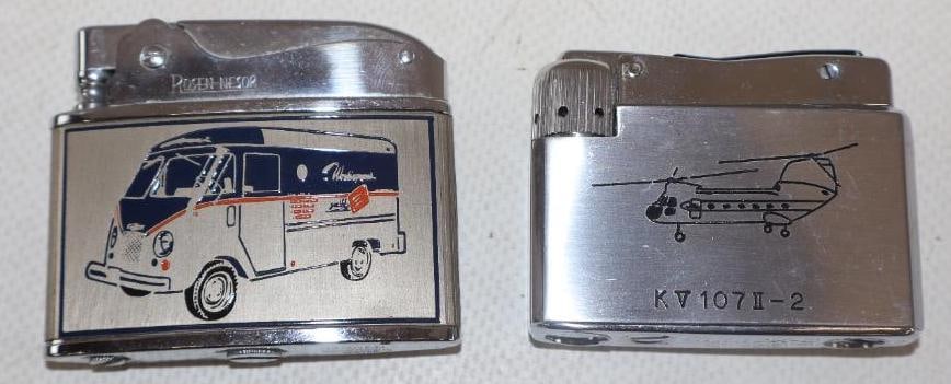 Group of 2 NOS Transportation Advertising Refillable Lighters (1 of 2)