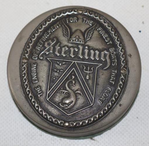 Sterling The Engine of Refinement For the Finest Boats That Float Embossed Paper Weight (1 of 2)