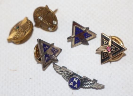Group of 6 North American Aviation And Boeing Hat Pin Badges (1 of 2)