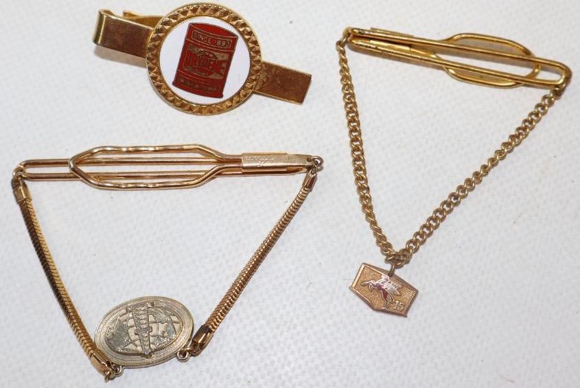 Group of 3 Drydene, Mobil And Oil Derrick Tie Tac's (1 of 2)
