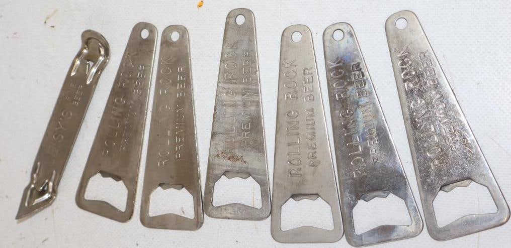 Group of 7 Rolling Rock And Lelsy's Beer Bottle Openers (1 of 4)