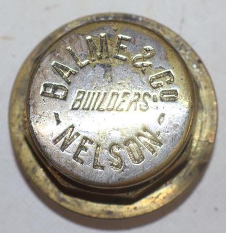 Balme & Co. Builders  Nelson Brass Threaded Carriage Hubcap (1 of 2)