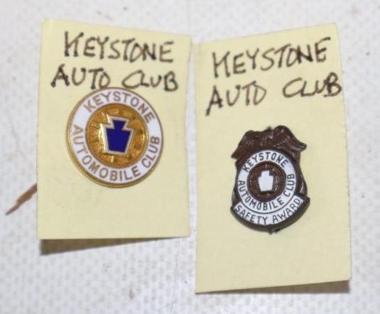 Group of 2 Keystone Auto Club Pin Back And Lapel Pin (1 of 2)