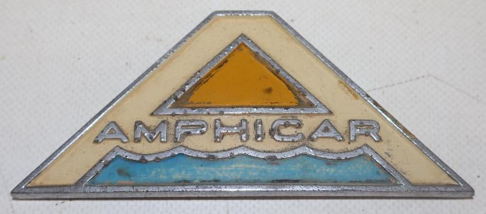 1964 Amphicar Radiator Emblem Badge: 4.75" x 2"