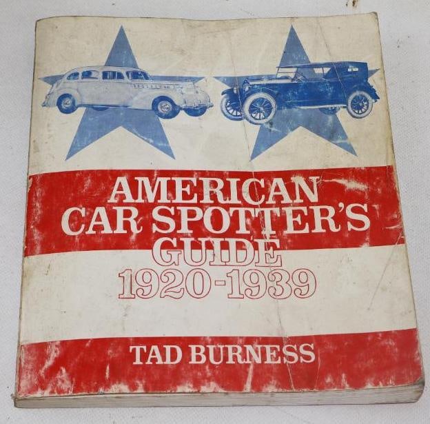 American Car Spotter's Guide 1920-1939 Automobile Advertisements Book: 8.50" x 9.50"