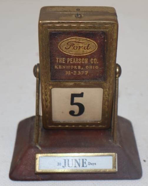 Ford Advertising Desktop Calendar: 3" x 4" x 2.25"