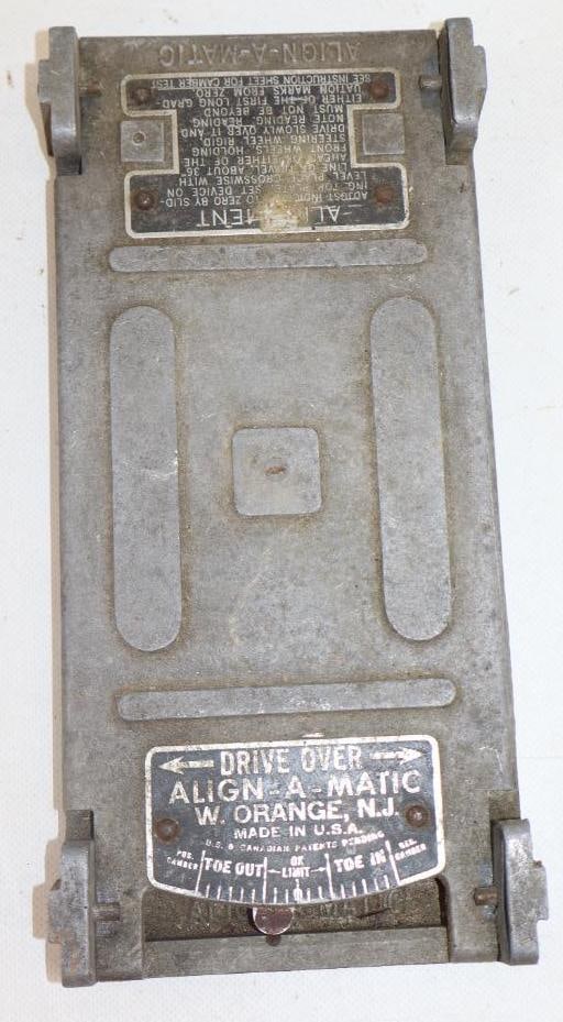 Early Drive Over Align-A-Matic Automobile Alignment Tool: 11" x 5" x 2"