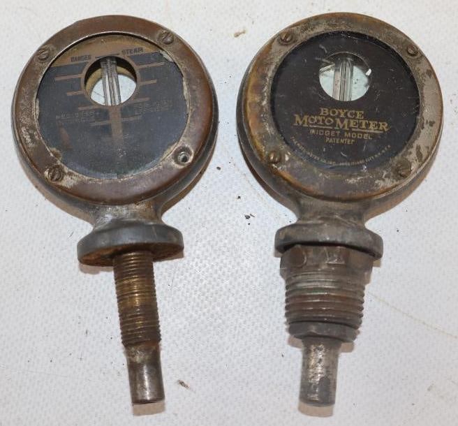 Group of 2 Boyce Midge Model Moto Meters (1 of 4)