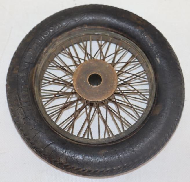 Diamond Balloon Salesman Sample Tire w/ Spoked Rim (1 of 2)
