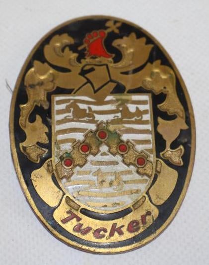 1948 Tucker Rear Hood Automobile Emblem Badge (1 of 2)