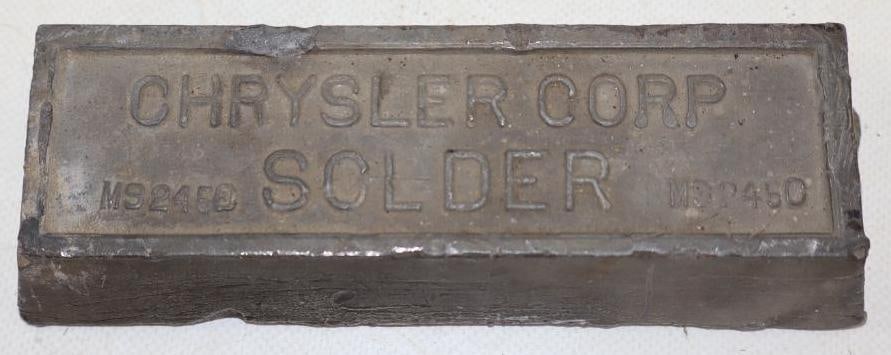 Chrysler Corp Embossed Solder Bar (1 of 2)