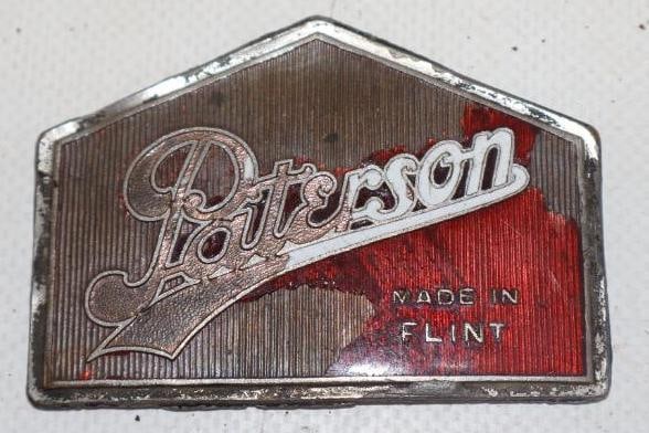 1919-23 Paterson Cloisonne Radiator Badge: 2.75" x 2"