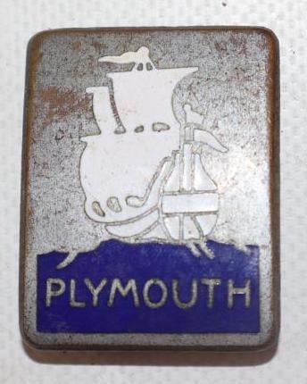 1929 Plymouth Radiator Emblem Badge (1 of 2)
