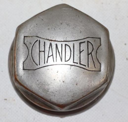 Chandler Motor Car Co. Threaded Automobile Hubcap (1 of 2)