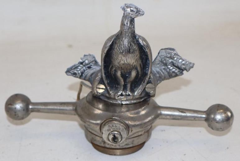 Bird Radiator Mascot Hood Ornament on Locking Radiator Cap (1 of 3)