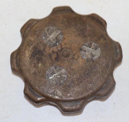 Brass Automobile Radiator Cap: 3.25" diameter