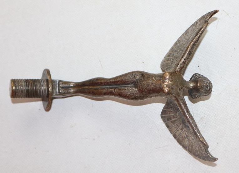 Flying Goddess Radiator Mascot Hood Ornament (1 of 2)