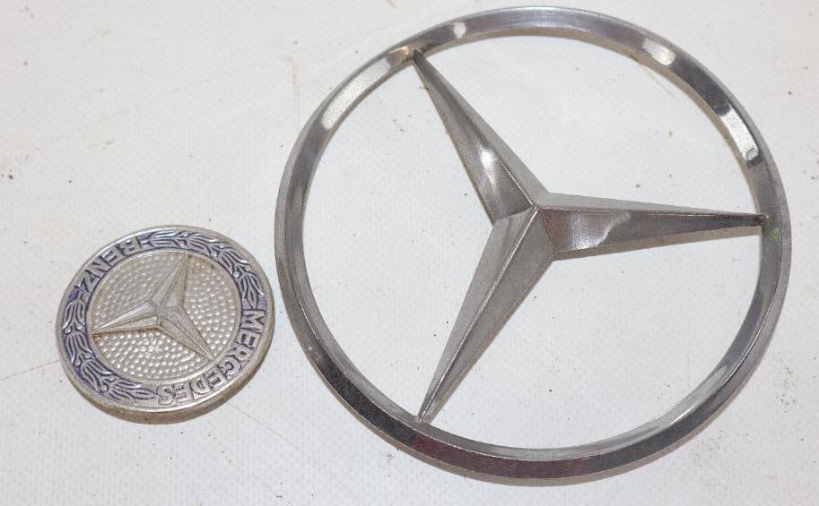 Group of 2 Mercedes Benz Radiator Emblem Badges (1 of 2)