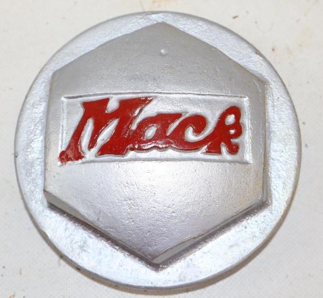 Mack Truck Steel Threaded  Automobile Hubcap (1 of 2)