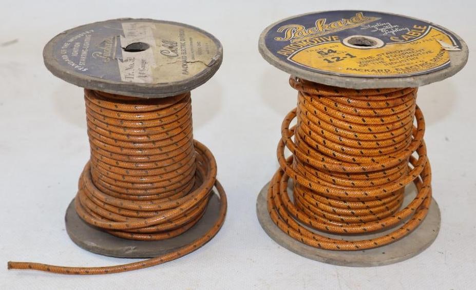 Group of 2 GM Packard Automotive Cable Spools (1 of 2)