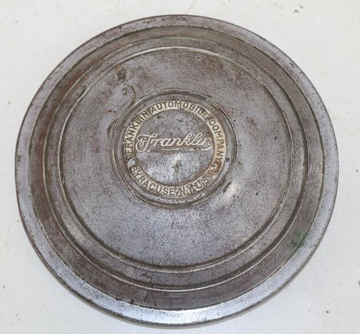 Franklin Automobile Company Hubcap: 8" diameter