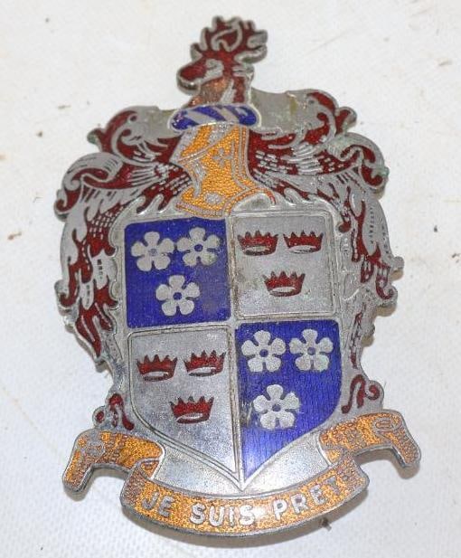 1948 Kaiser-Frazer Cloisonne Radiator Hood Ornament Emblem Badge (1 of 2)