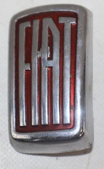 1960's Fiat 1100 Radiator Emblem Badge: 2.50" x 1.50"