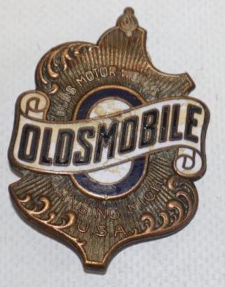 1925 Cloisonne Oldsmobile Radiator Emblem Badge (1 of 2)