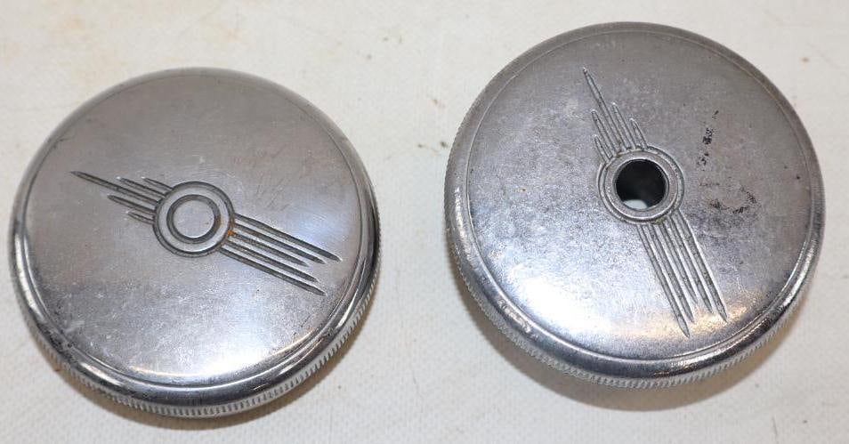 Group of 2 Chrome Radiator Caps (1 of 2)