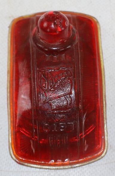 Plymouth Automobile Embossed Stop Light Len (1 of 2)