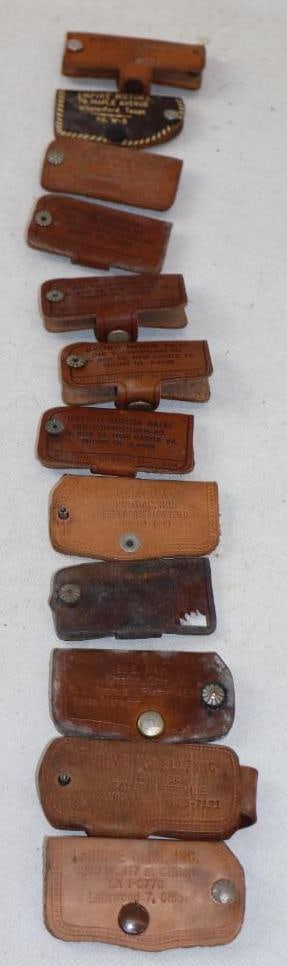 Group of 12 Cadillac, Packard, Chevrolet, Oldsmobile, Dodge And Pontiac Leather Key Holders (1 of 5)