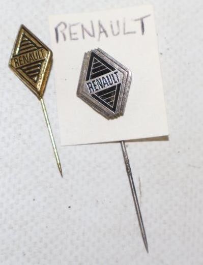 Group of 2 Renault Stick Pins: 2" long Largest