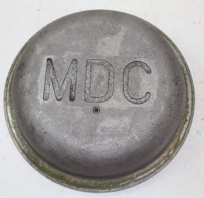 McDonald Douglas Cast Aluminum Airplane Hubcap: 9.25" diameter