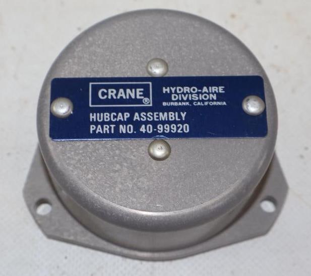 Crane Hydro-Aire Airplane Hubcap: 3.75" diameter